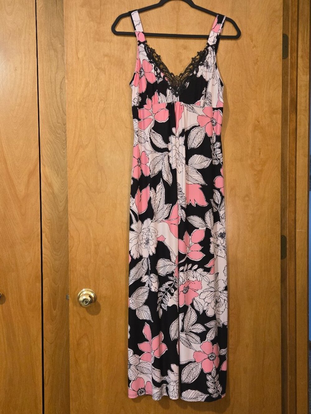 Cato NWT Size Small Nightgown/Slip Dress Maxi Lace Trim Coquette Y2K Romantic